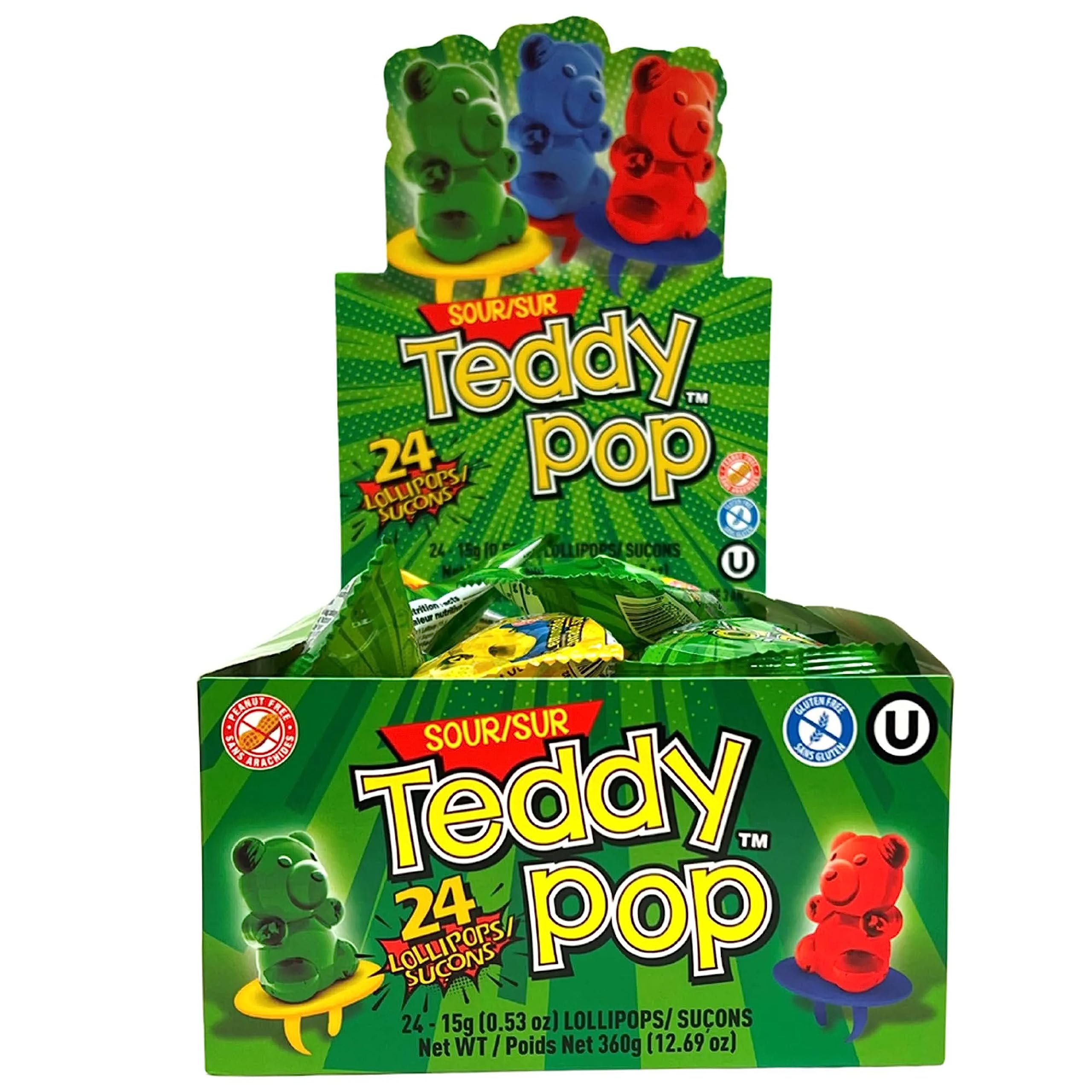 テディ POP SOUR TEDDY POP 24PK 15G : Amazon.ca: Grocery & Gourmet Food